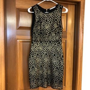 Like New Miami Black and Gold Cocktail dress